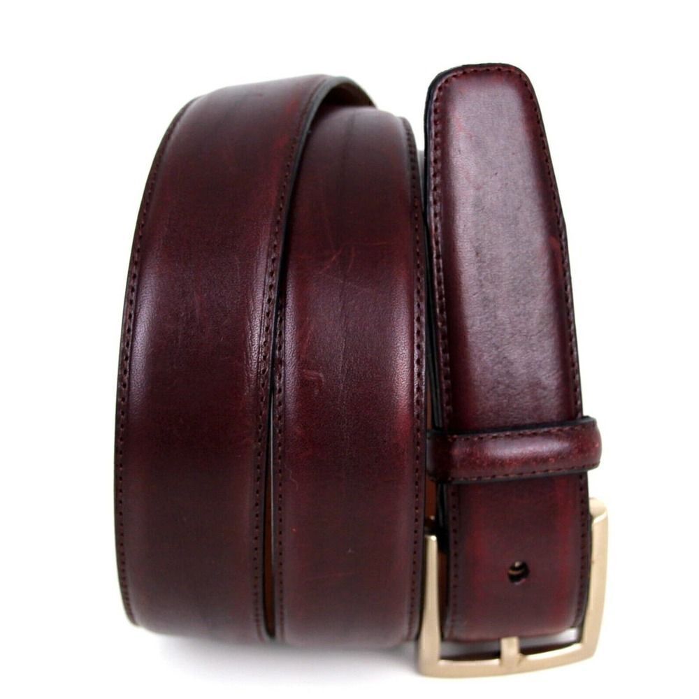 Men's Wearhouse BROWN GENUINE LEATHER 1 1/8"Wd CASUAL DRESS MEN'S BELT 38 (X25